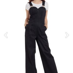 Voodoo Vixen Rosie the Riveter Denim Jumpsuit S